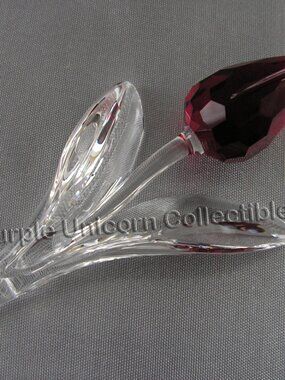 Swarovski Crystal SCS 2003 Red Tulip Flower  Figurine
